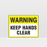 Custom Gate Signs,Warning Keep Hands Clear Sign